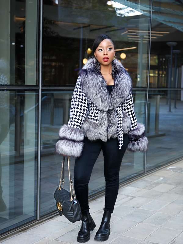 Houndstooth Short Coat – Materialgirls